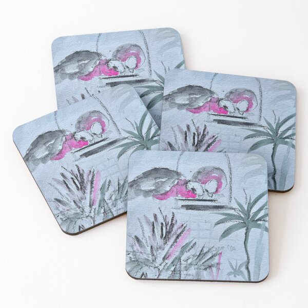 Item preview, Pink Galahs feeding designed and sold by Julie-Phillips.
