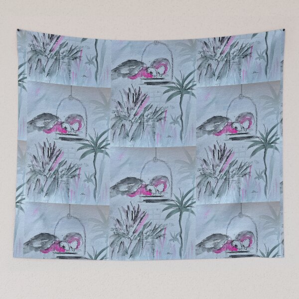 Item preview, Pink Galahs feeding designed and sold by Julie-Phillips.