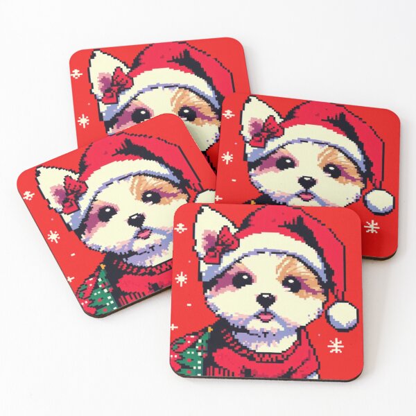 Item preview, Small Dogi Christmas Pixel Art designed and sold by PaulBlueShop.