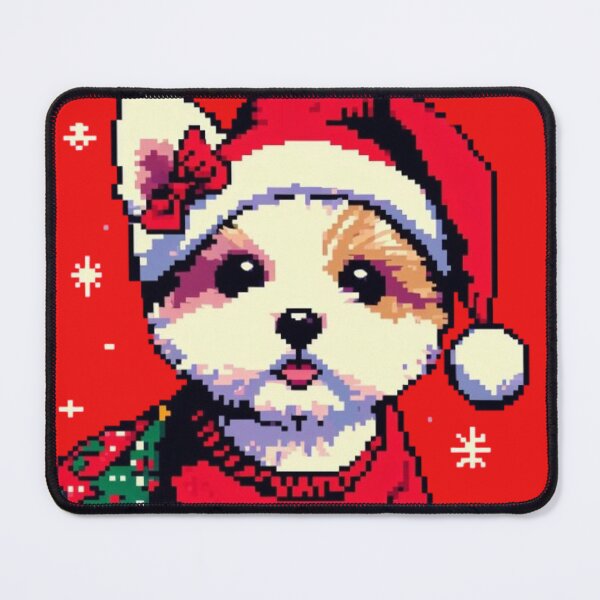 Item preview, Small Dogi Christmas Pixel Art designed and sold by PaulBlueShop.