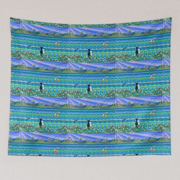 Item preview, Cats on the Hillside designed and sold by Soozie Wray.