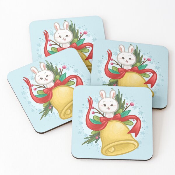 Item preview, Bunny Christmas Bell designed and sold by Khotekmei.