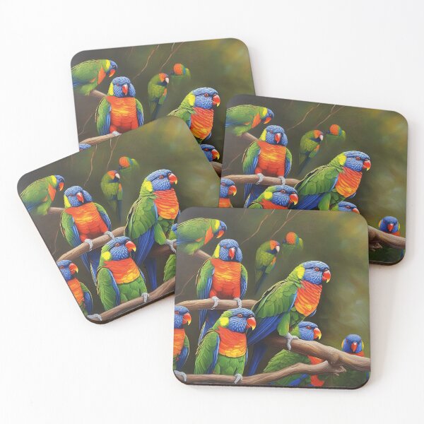 Item preview, Rainbow Lorikeet, the Colorful Parrots of Australia designed and sold by FFidalgo.