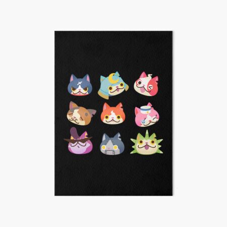 Yokai Watch rainbow Art Board Print for Sale by tomotomo