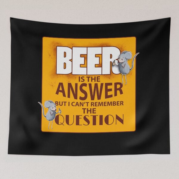 Item preview, Beer is the answer designed and sold by alies-art.