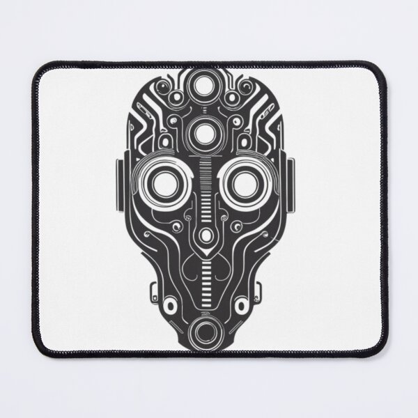 Item preview, Futuristic Robotics: Intricate Black & White Designs designed and sold by COPYCRAVE.