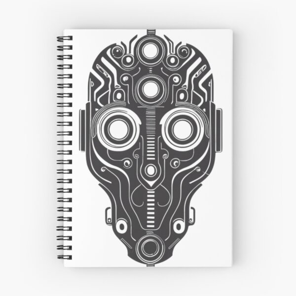 Item preview, Futuristic Robotics: Intricate Black & White Designs designed and sold by COPYCRAVE.