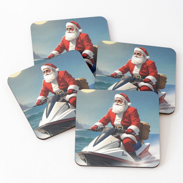 Item preview, Jet ski Santa designed and sold by MatrixTattoo.