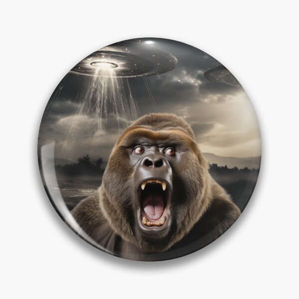 Item preview, Monkey Selfie with UFOs designed and sold by Master-Print.