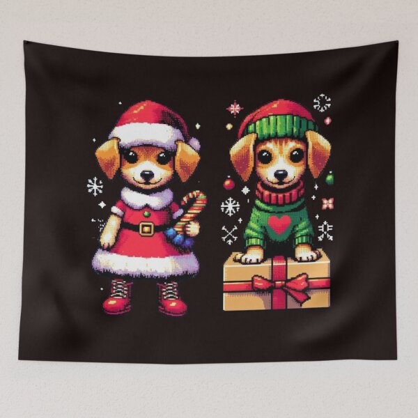 Item preview,  Retro Sibling Little Dogs designed and sold by PaulBlueShop.