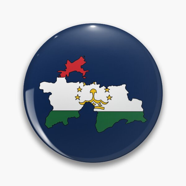 Item preview, Tajikistan country shape flag designed and sold by Rachael Taylor.