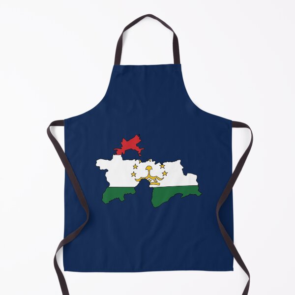 Item preview, Tajikistan country shape flag designed and sold by Rachael Taylor.