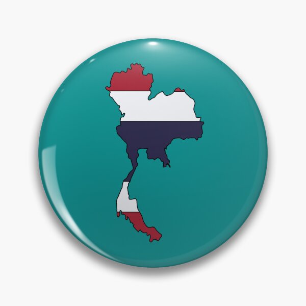 Item preview, Thailand country shape flag designed and sold by Rachael Taylor.