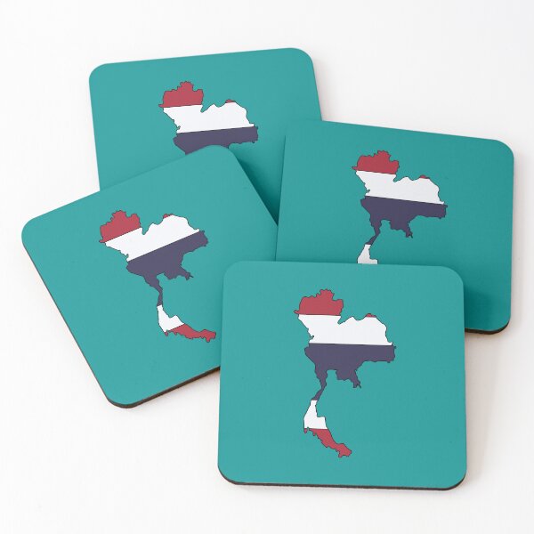 Item preview, Thailand country shape flag designed and sold by Rachael Taylor.