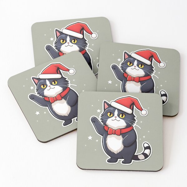 Item preview, Funny Christmas Cats Cut Animal designed and sold by Luckyart5.