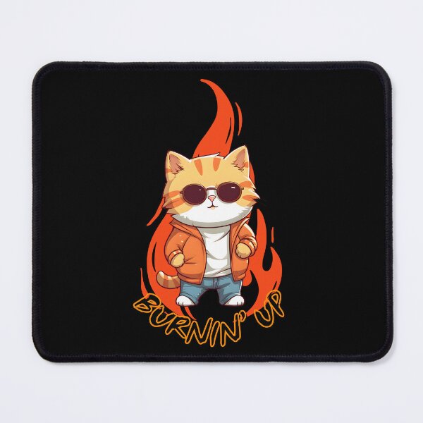 Item preview, Cat Burnin' Up (on fire) designed and sold by tnwbank.