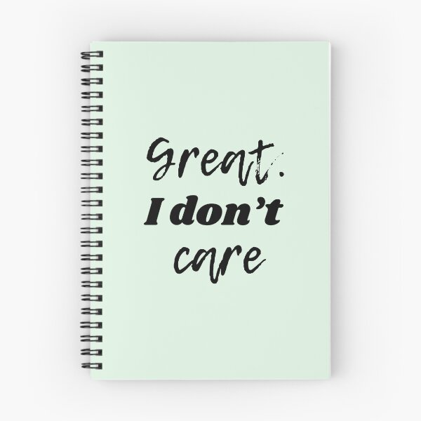 Item preview, Great. I don't care designed and sold by HappyStickBike.