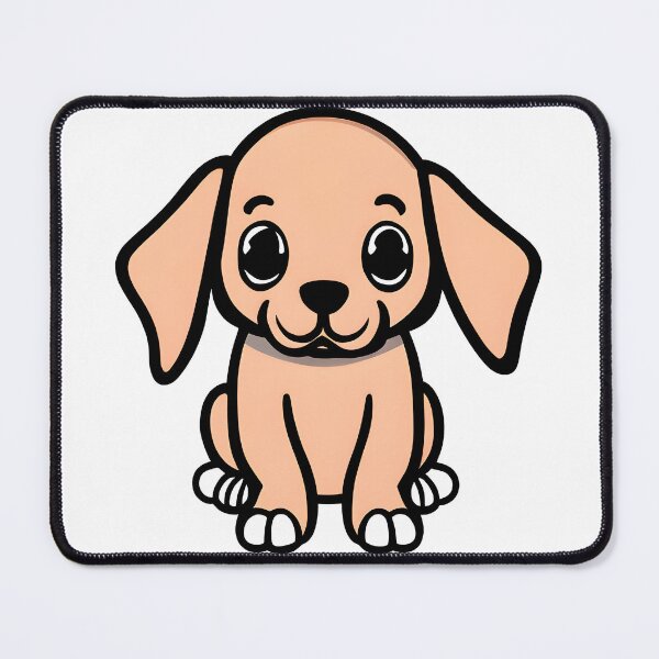 Item preview, cute brown puppy dog designed and sold by GodsOfArt.