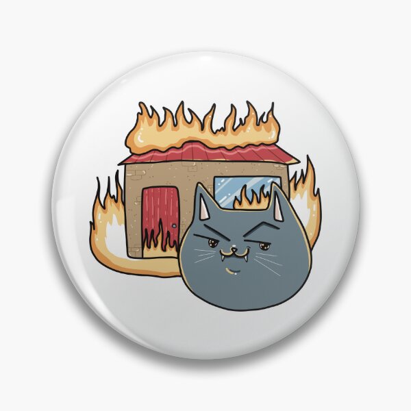 Item preview, Smiling Cat Burns House designed and sold by Julia Sol.