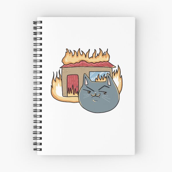 Item preview, Smiling Cat Burns House designed and sold by Julia Sol.