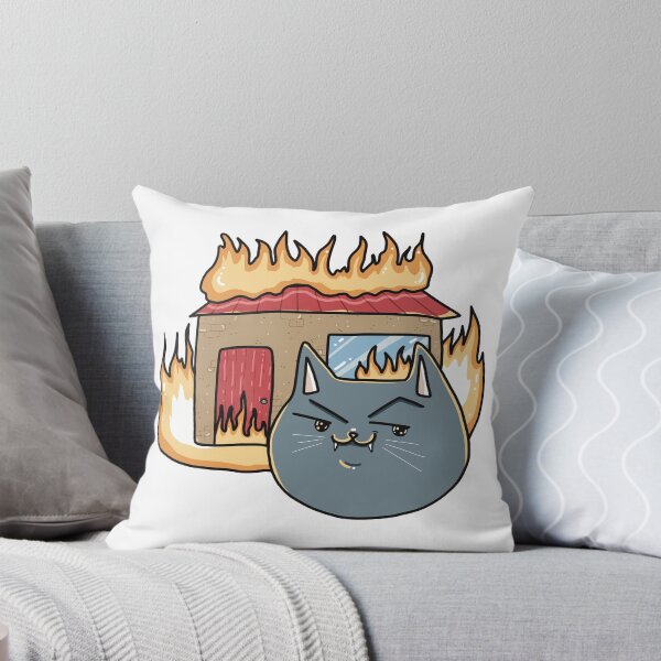 Item preview, Smiling Cat Burns House designed and sold by Julia Sol.