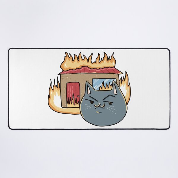 Item preview, Smiling Cat Burns House designed and sold by Julia Sol.