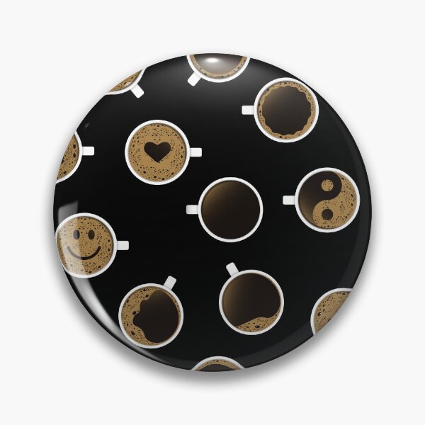 Item preview, Pattern of coffee cups with foam of different shapes designed and sold by NataliaVVV.
