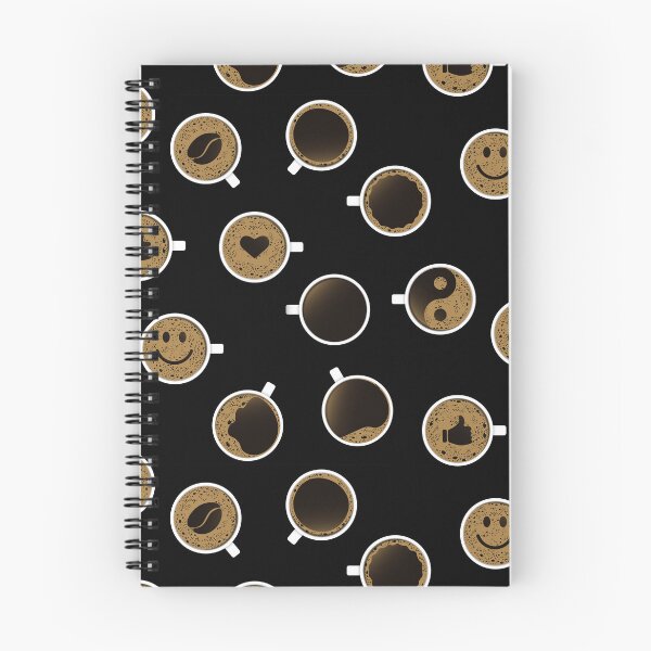 Item preview, Pattern of coffee cups with foam of different shapes designed and sold by NataliaVVV.