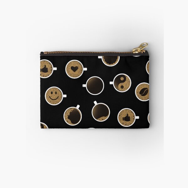 Item preview, Pattern of coffee cups with foam of different shapes designed and sold by NataliaVVV.
