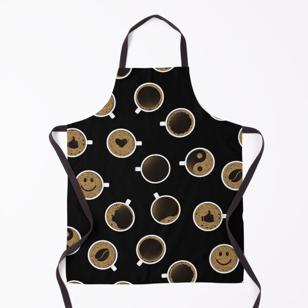 Item preview, Pattern of coffee cups with foam of different shapes designed and sold by NataliaVVV.