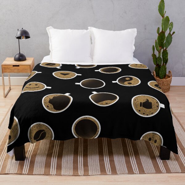 Item preview, Pattern of coffee cups with foam of different shapes designed and sold by NataliaVVV.