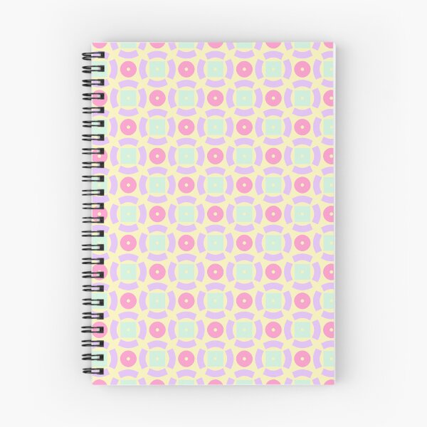 Item preview, Pale Pink Lavender Green Circle Square Ring Dots Soft Spring Cheerful Easter Eggs Flowery Pattern designed and sold by PenguinForests.