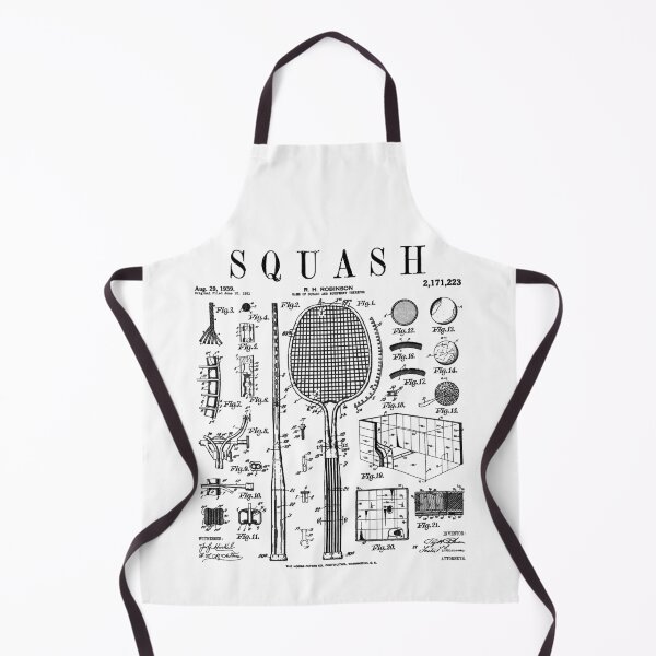 Item preview, Squash Player Ball Court Racket Sports Vintage Patent Print designed and sold by GrandeDuc.