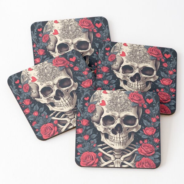 Item preview, Skull With Roses designed and sold by wplamkung.