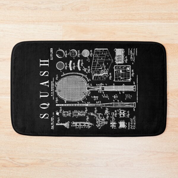 Item preview, Squash Player Ball Court Racket Sports Vintage Patent Print designed and sold by GrandeDuc.