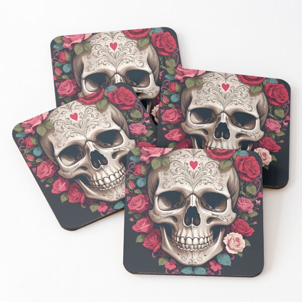 Item preview, Skull With Roses designed and sold by wplamkung.