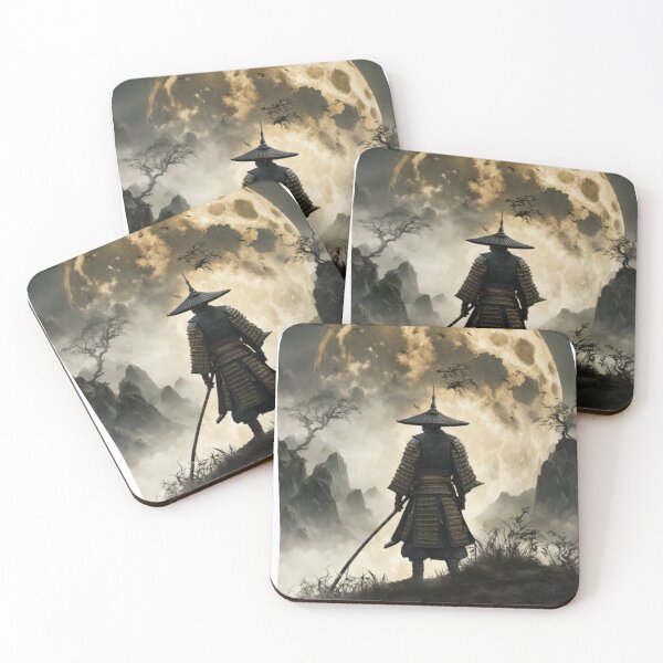 Item preview, Samurai in the moon designed and sold by Toms Tee.