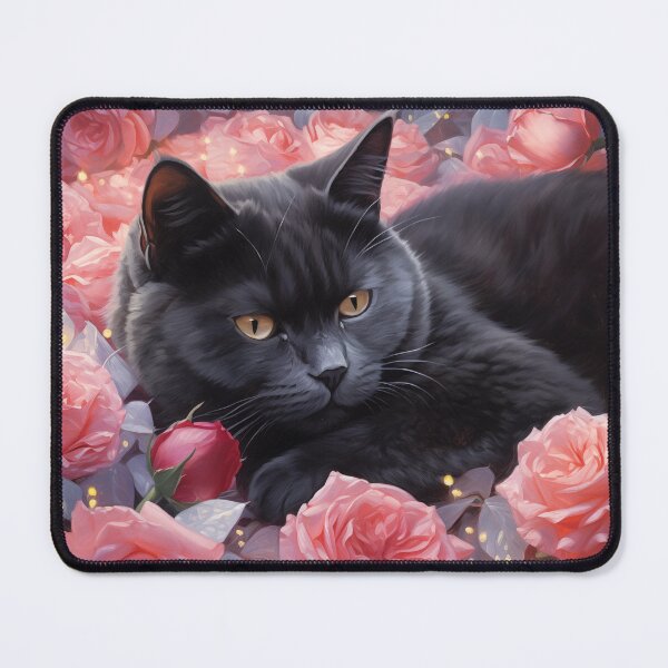 Item preview, Glamorous Black British Shorthair Ca designed and sold by Nocturne  Paws.