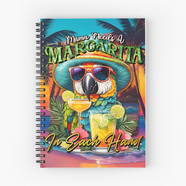 Item preview, Mama Needs a Margarita In Each Hands: A Tropical Parrot Escape with Double Delight Sunset designed and sold by MindWave THC.