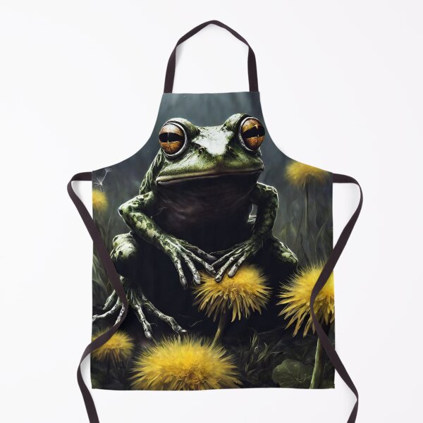 Item preview, Frog and Dandelions Dark designed and sold by ArtsOfBats.