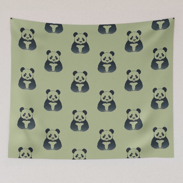 Item preview, "Panda Prowess: Adorable Silhouette" designed and sold by ArtistKunal123.