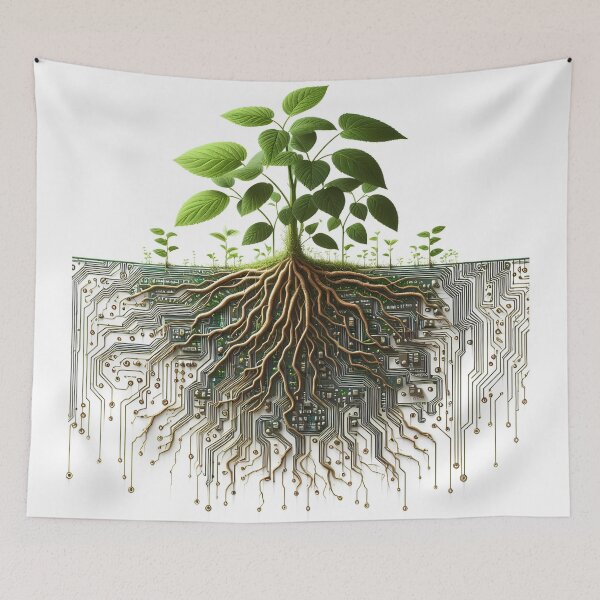 Item preview, RootRevolt - Tree Tech-Nature Fusion designed and sold by WorkingsHandsBD.