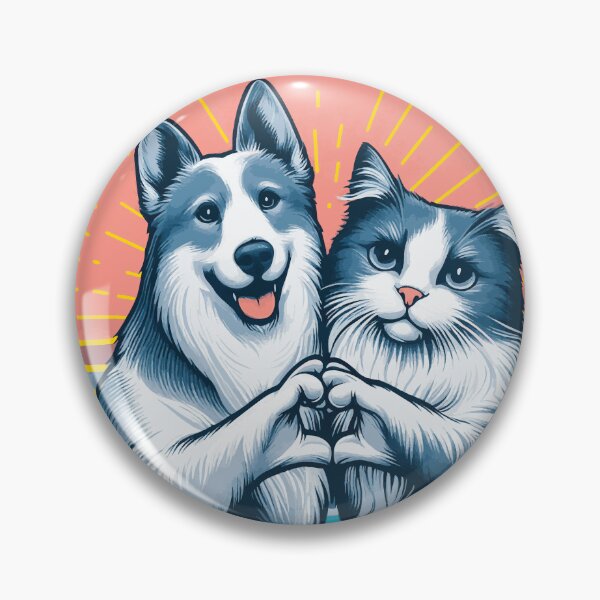 Item preview, Unity Paws: Cats & Dogs Celebrating Peaceful Coexistence designed and sold by ShobulousStudio.