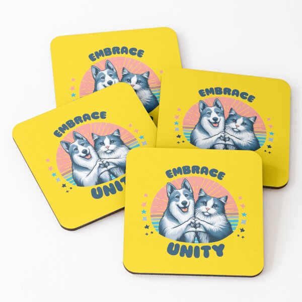 Item preview, Unity Paws: Cats & Dogs Celebrating Peaceful Coexistence designed and sold by ShobulousStudio.