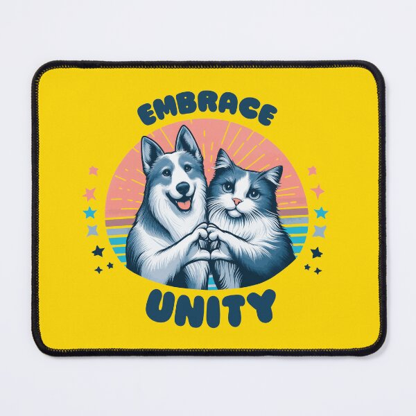 Item preview, Unity Paws: Cats & Dogs Celebrating Peaceful Coexistence designed and sold by ShobulousStudio.