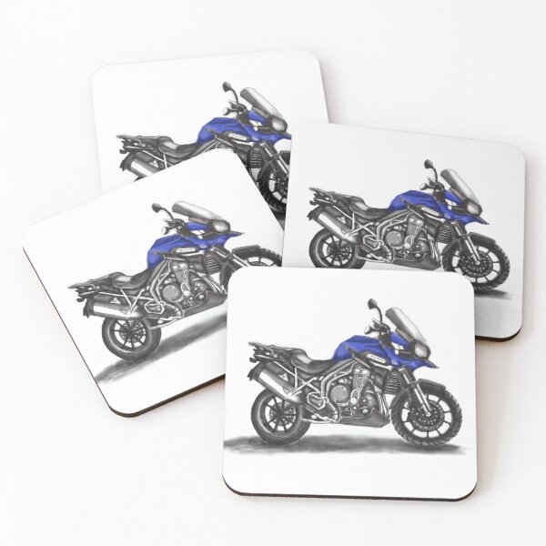 Item preview, Dibujo de Vintage Classic Moto Tiger Explorer designed and sold by GaalArt.