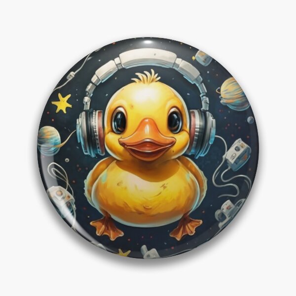 Item preview, a yellow duck in space designed and sold by effateON.