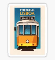 Travel Posters - Lisbon Portugal Sticker