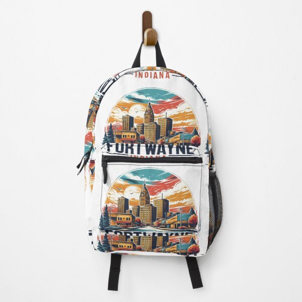 Item preview, FORT WAYNE INDIANA Watercolor Illustration designed and sold by PaintMeWorld.