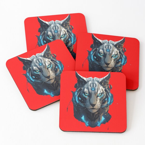 Item preview, Red Futuristic Lynx 2 designed and sold by Ranekverse.